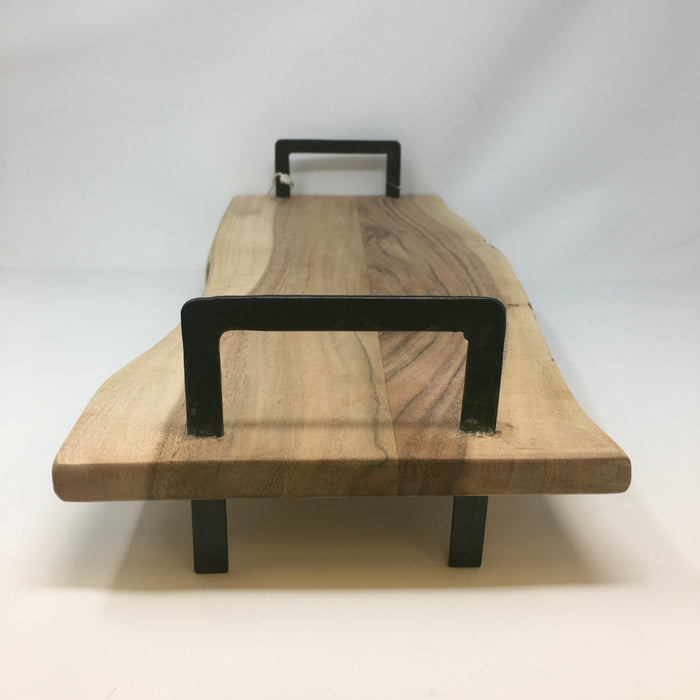 19.69" Live Edge Wood Tray — PD Home & Garden, view 3