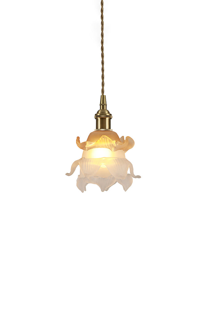 1970 Retro Bloom Glass Pendant Light | SamuLighting