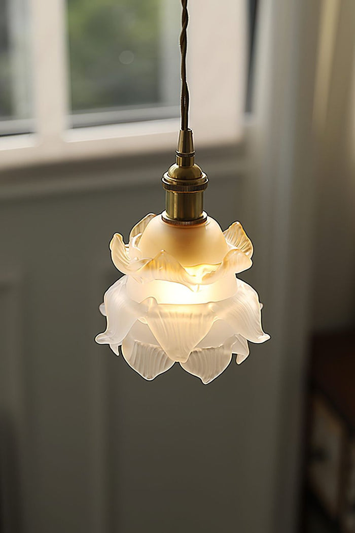 1970 Retro Bloom Glass Pendant Light - view 5 | SamuLighting