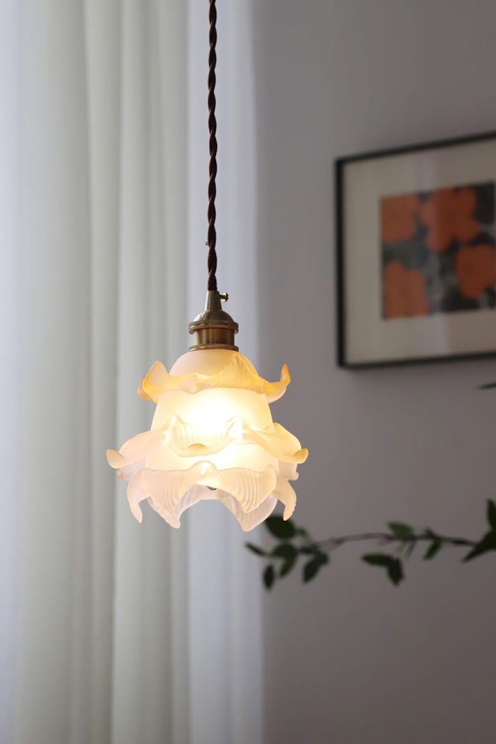 1970 Retro Bloom Glass Pendant Light - view 7 | SamuLighting