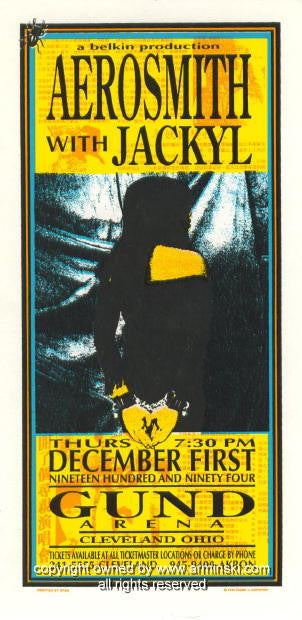 1994 Aerosmith Concert Handbill by Mark Arminski (MA-013)