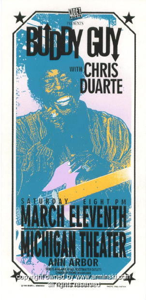 1995 Buddy Guy Concert Handbill by Mark Arminski (MA-024)