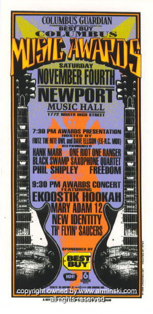 1995 Columbus Music Awards Poster by Mark Arminski (MA-057)