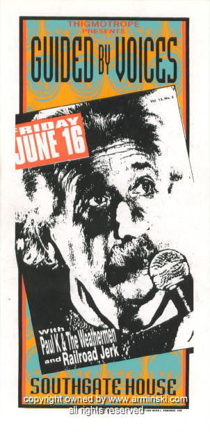 1995 Guided By Voices Concert Handbill by Mark Arminski (MA-040)