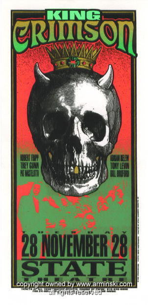 1995 King Crimson Concert Poster by Mark Arminski (MA-058)