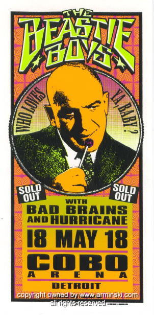 1995 The Beastie Boys & Bad Brains Handbill by Arminski (MA-035)