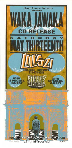 1995 Waka Jawaka CD Release Handbill by Mark Arminski (MA-034)