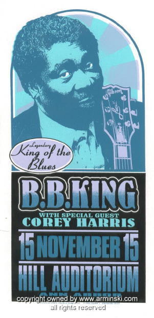 1996 BB King & Corey Harris Concert Poster by Arminski (MA-9635)