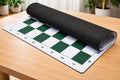 22" Rubber Mouse Pad Tournament Roll-Up Chess Board Green & White