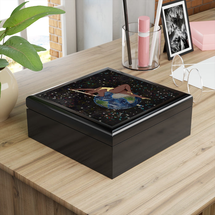 Another Day On the Poles Jewelry Box | Queer Art Home Decor
