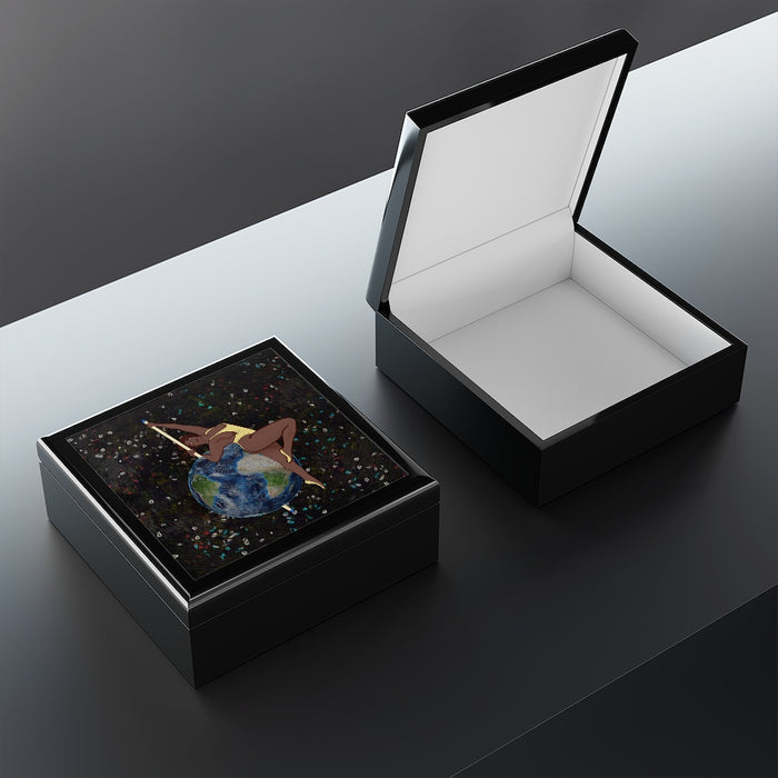Another Day On the Poles Jewelry Box | Queer Art Home Decor