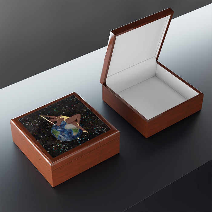 Another Day On the Poles Jewelry Box | Queer Art Home Decor
