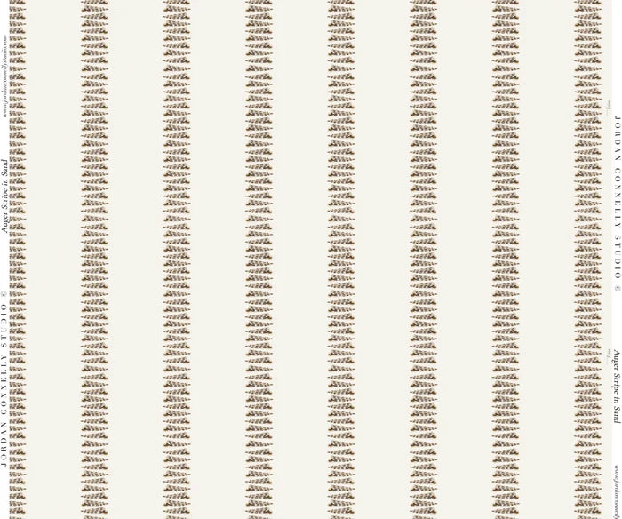 Auger Stripe in Sand Wallpaper