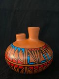 Authentic Navajo Pottery; Approx. 4.5”H X 5”W w/ 1” Openings; VTP3-1