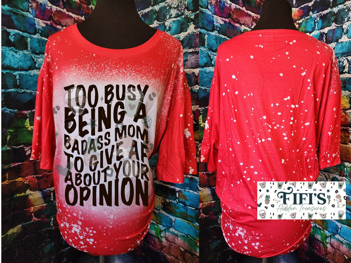 Badass Mom Bleached Tee