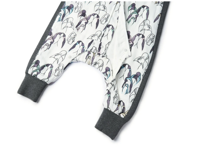 Bamboo Long Sleeve Footed Sleep Bag 1.0 TOG - Penguin Love