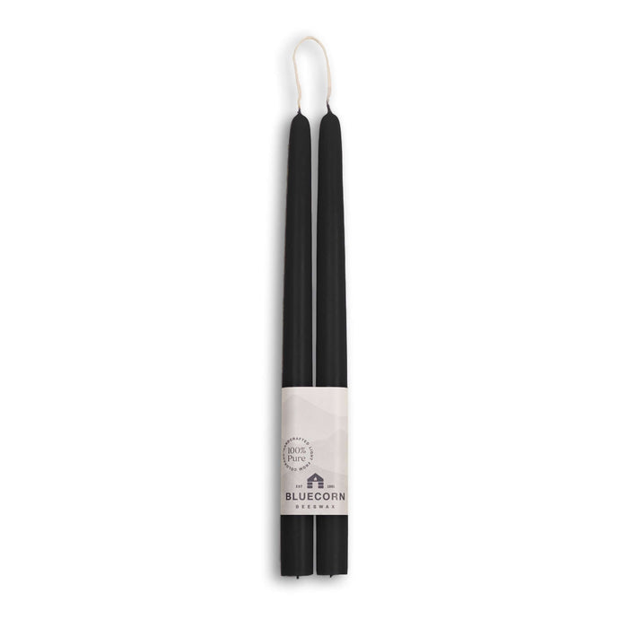 black beeswax taper candles bluecorn candles