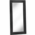 Black Wooden Lean-To Dress Large Mirror
