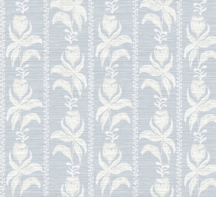 Blocked Tulips in Blue- Fabric
