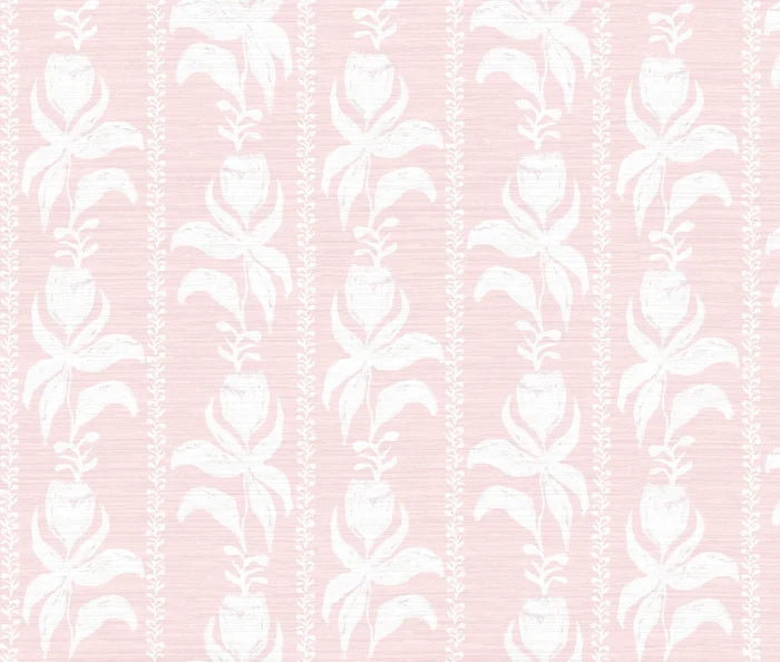 Blocked Tulips in Rose- Fabric