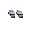 Blue Sunset WI Earrings, Item# 1697