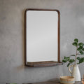 Bramley Wooden Mirror with Shelf