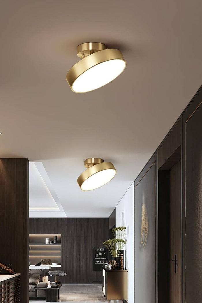 Brass Hero Rotating Ceiling Lamp - view 5 | SamuLighting