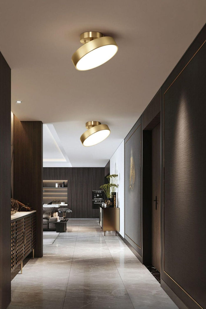 Brass Hero Rotating Ceiling Lamp - view 6 | SamuLighting