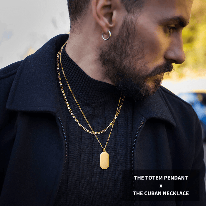 The Gold Totem Pendant - Essentials Collection / The Gold Cuban Necklace - Essentials Collection
