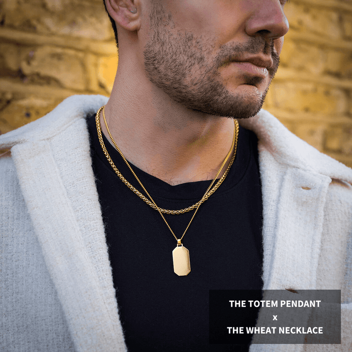 The Gold Totem Pendant - Essentials Collection / The Gold Wheat Necklace - Essentials Collection