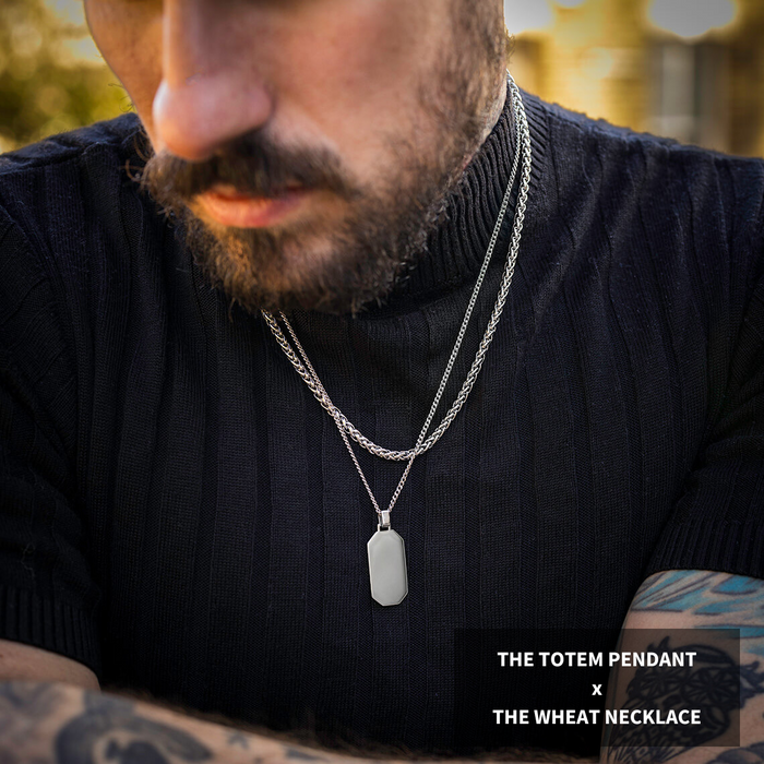 The Silver Totem Pendant - Essentials Collection / The Silver Wheat Necklace - Essentials Collection