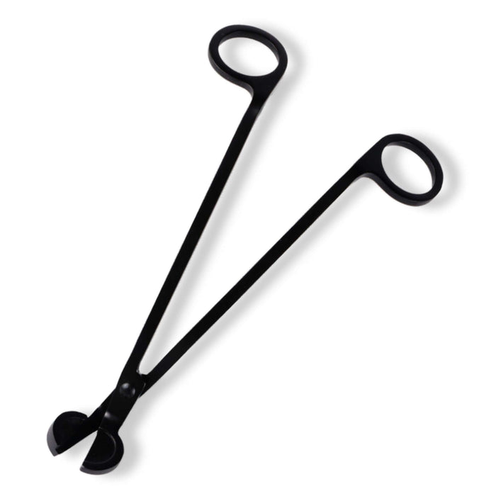 Candle wick trimmer used to neatly trim candle wicks for a cleaner, more even burn.