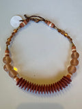 Carolina Clay Statement Collarbone Necklace