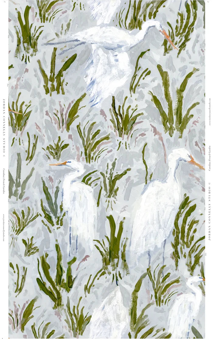 Carolina in French Garden Wallpaper
