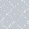 Celestial Trellis in Blue Wallpaper
