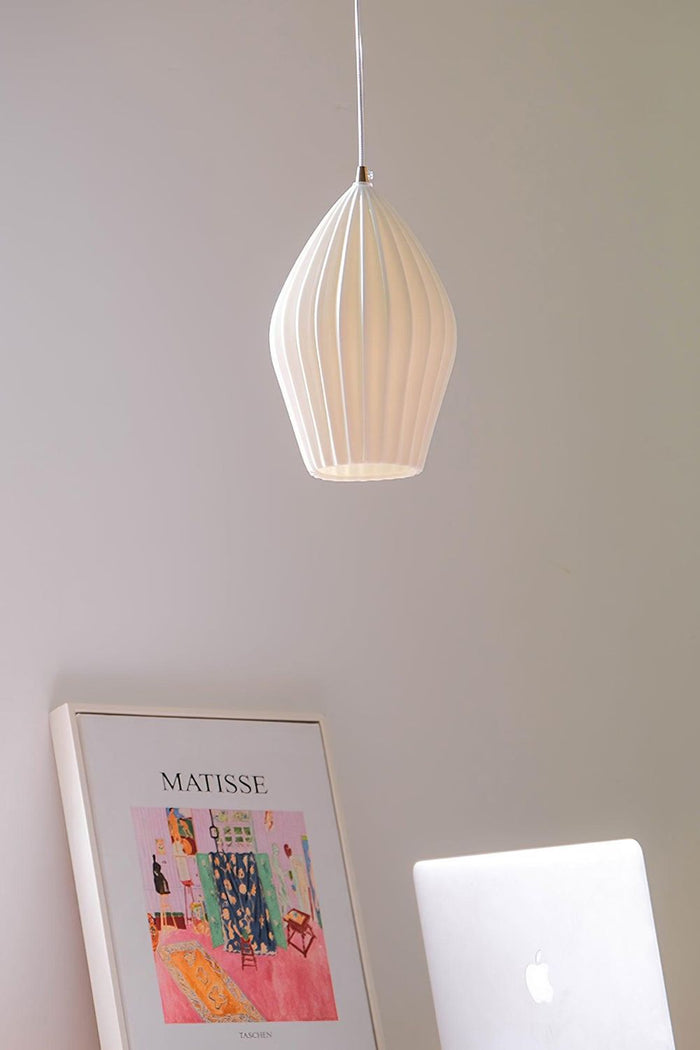 Ceramic Ribbed Pendant light - SamuLighting