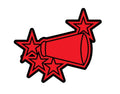 Cheer/Drill-Megaphone With Stars for Right Sleeve