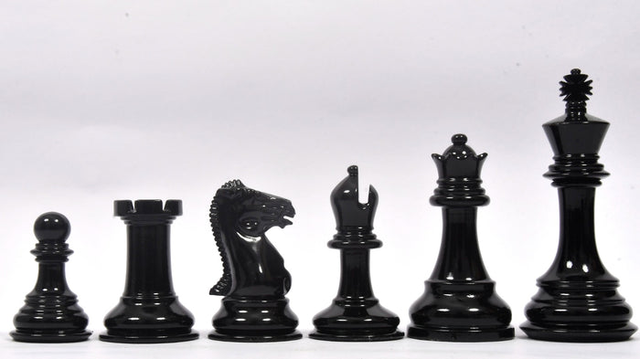 Chess Pieces Black & White Painted Boxwood 3.8" - Slightly Imperfect | CHESSBAZAAR