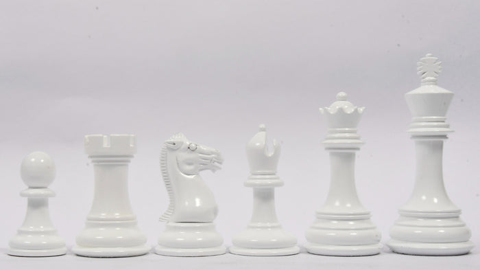 Chess Pieces Black & White Painted Boxwood 3.8" - Slightly Imperfect | CHESSBAZAAR