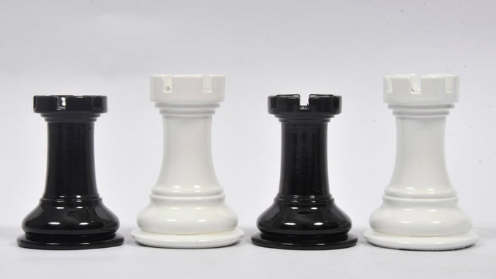 Chess Pieces Black & White Painted Boxwood 3.8" - Slightly Imperfect | CHESSBAZAAR