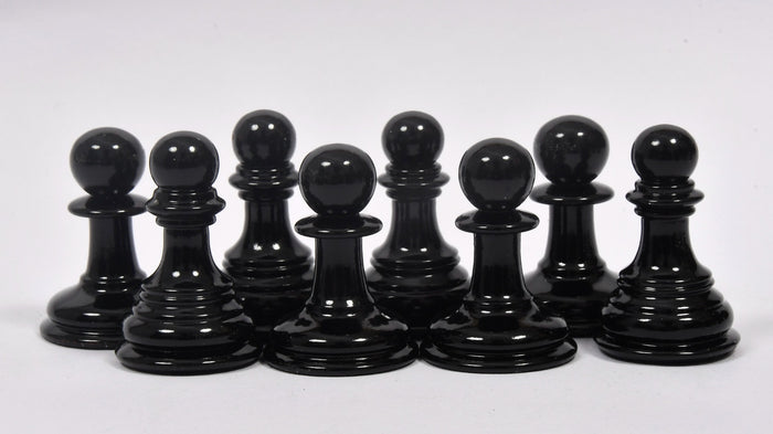 Chess Pieces Black & White Painted Boxwood 3.8" - Slightly Imperfect | CHESSBAZAAR