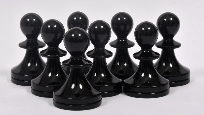 Chess Pieces Black & White Painted Boxwood 3.9" - Slightly Imperfect