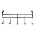 Chrome Over Door Storage With 5 Hooks