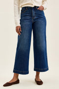 Claudia Ankle Length Wide Leg Denim - Curvy Available