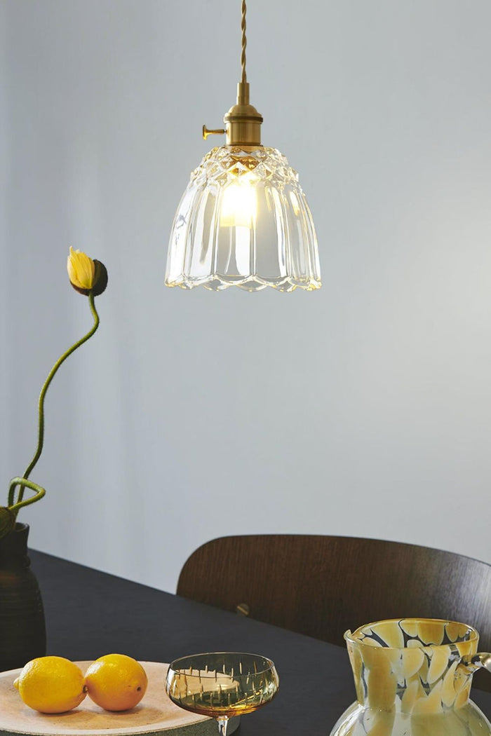 Clear Glass Fulbright Pendant Light - view 3 | SamuLighting