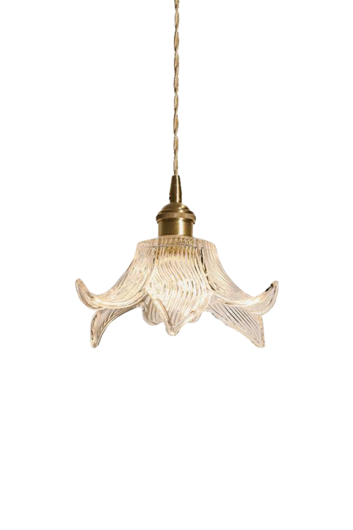 Clear Petal Glass Pendant Lamp | SamuLighting