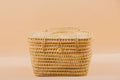 Coffre de rangement en osier - Coffre de rangement et panier en feuille de palmier 50 cm - Africancreates