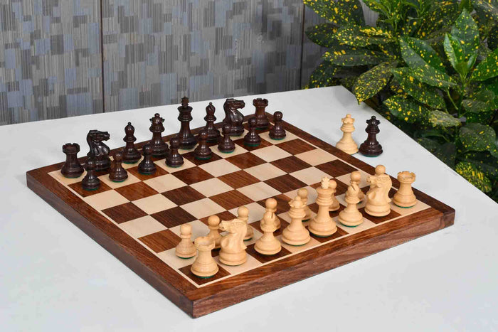 Collector Series Staunton Chess Pieces in Sheesham & Boxwood 2.6"- King