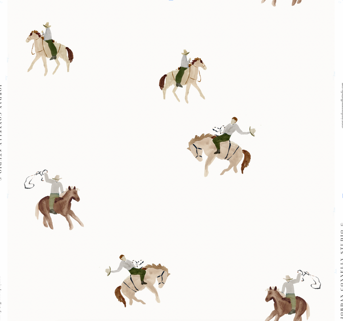 Cowboy Rodeo in Dust Wallpaper