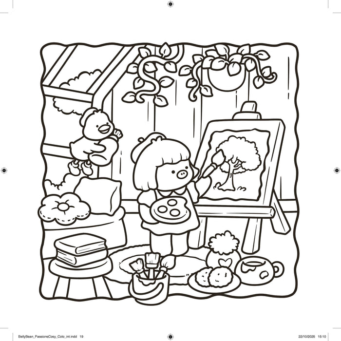 Cozy Crafty Coloring Book